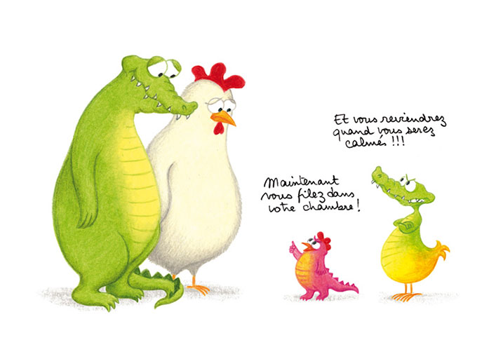 Les personnages créés par Claudine Morel.